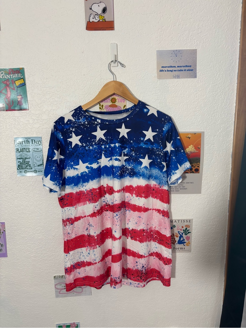 Women’s Stars & Stripes Camisole Tank Top - Blue/Red/White